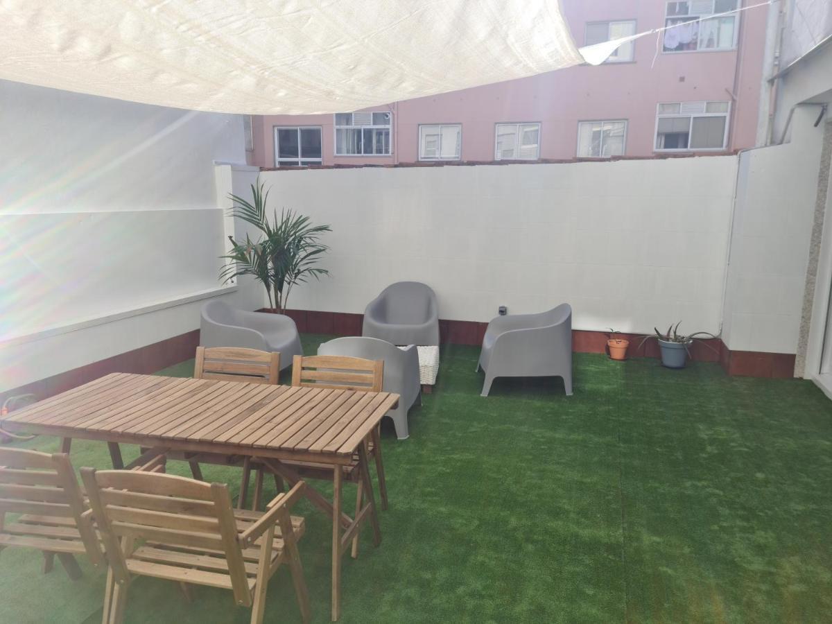 Amplio Y Moderno Piso De 4 Habitaciones Y Terraza Понтеведра Екстериор снимка